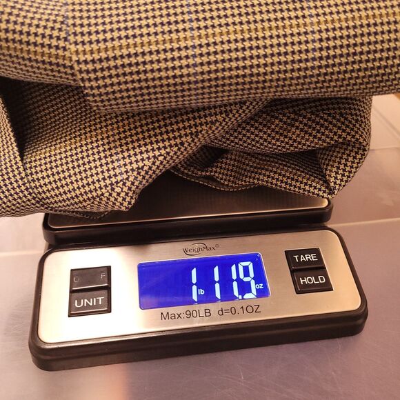 Canali Wool Blazer Mens Brown Houndstooth Italian 2 Button Single Breasted - Picture 15 of 15